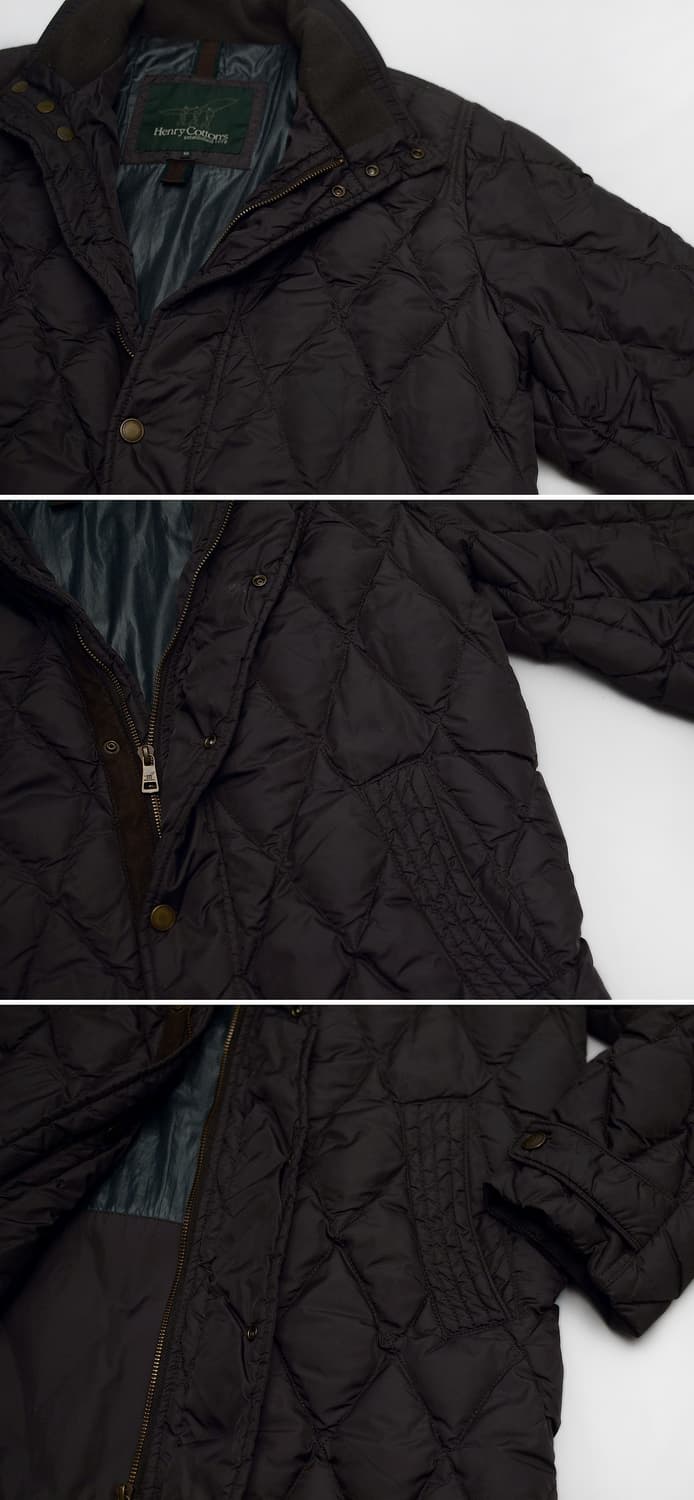 헨리코튼 오리지널 다이아몬드 퀼팅 다운 자켓 (50 / 100+) 상품이미지8