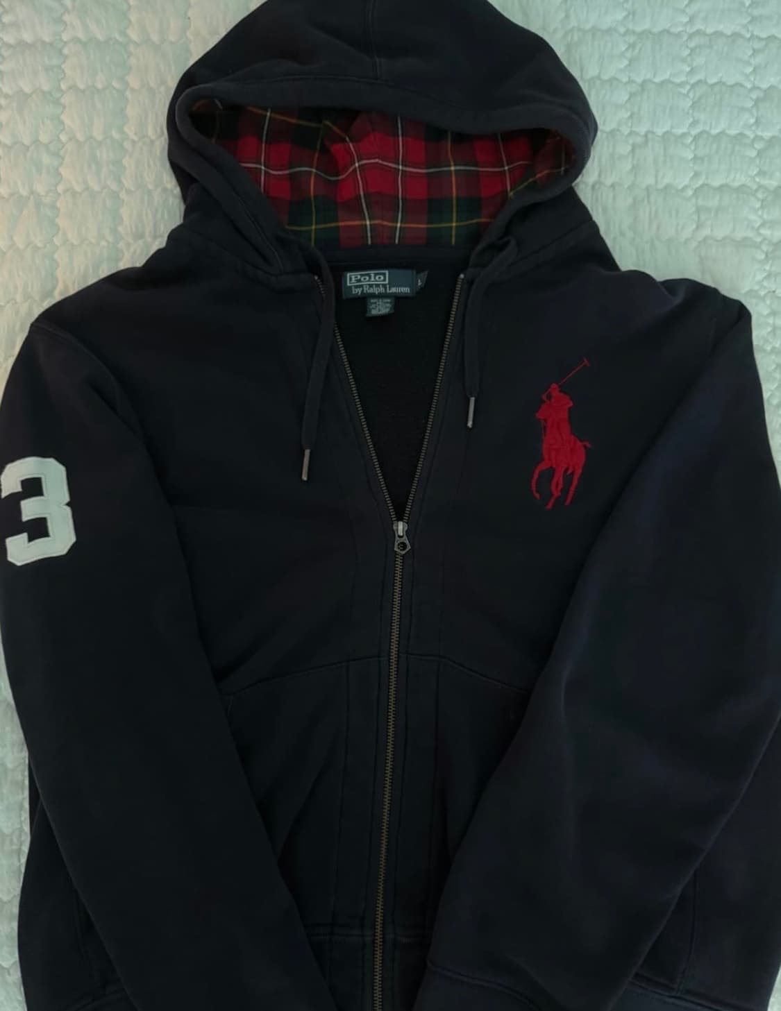 폴로 빅포니 후드집업 네이비 상품이미지2