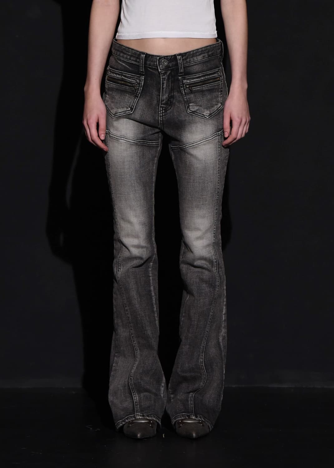 FRONT POCKET BOOTS CUT DENIM PANTS 상품이미지1