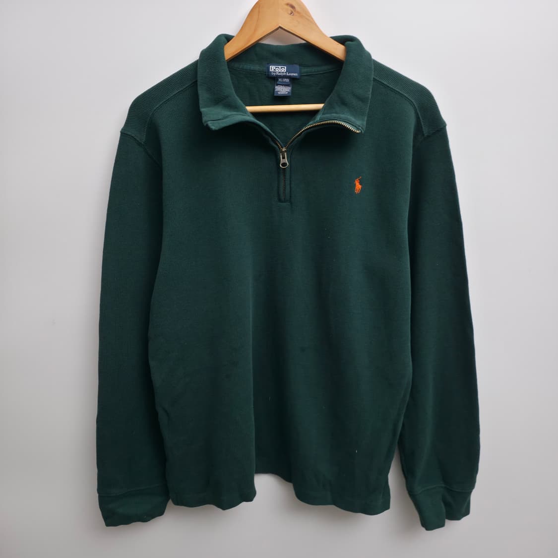 [M] 폴로 랄프로렌 쿼터집업 맨투맨 그린 상품이미지1