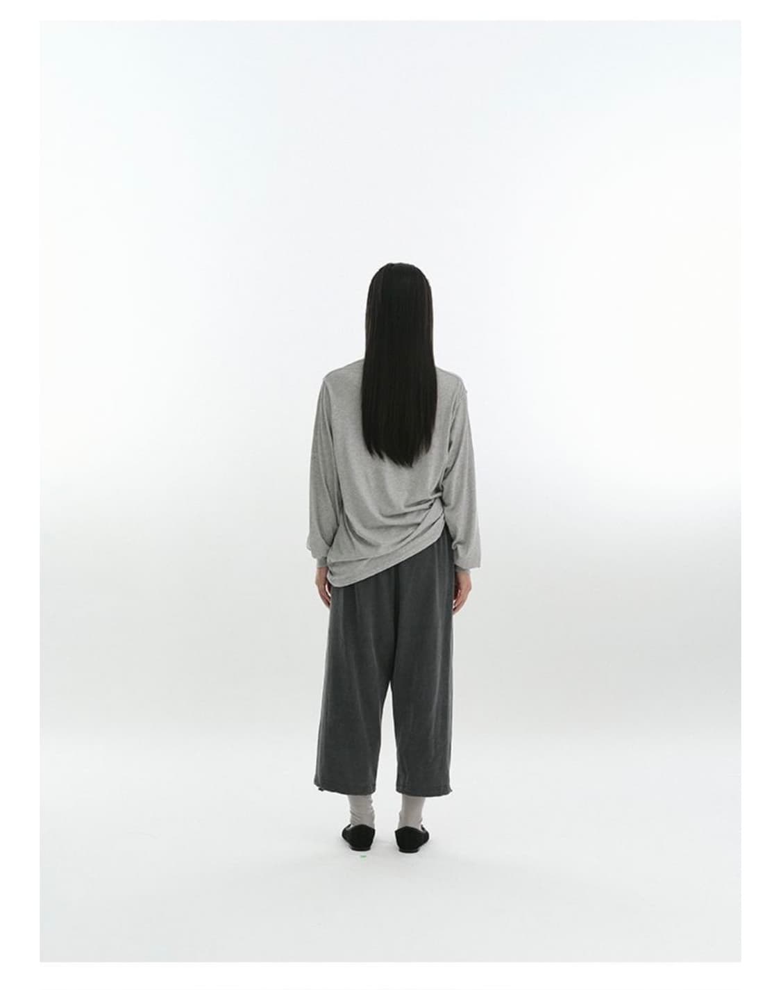 리포스 repos / over single t-shirt (멜란지그레이) 상품이미지2