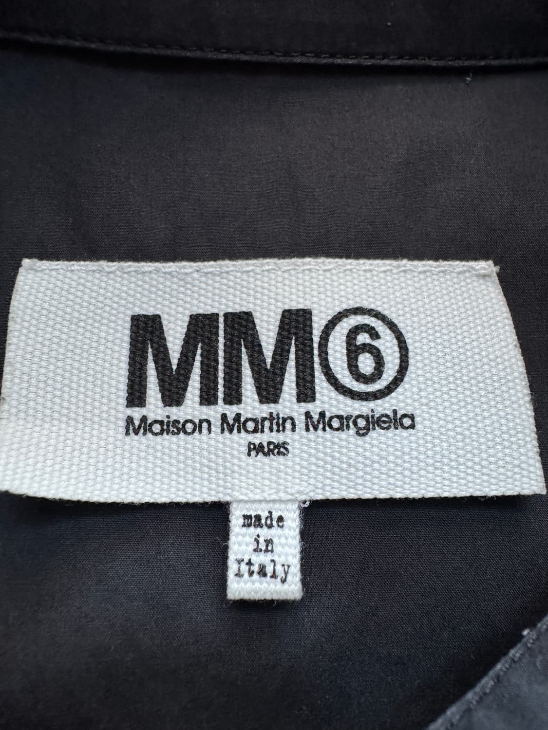 MM6 메종 마르지엘라 오버사이즈 셔츠 블랙 Masion Margiela 상품이미지5