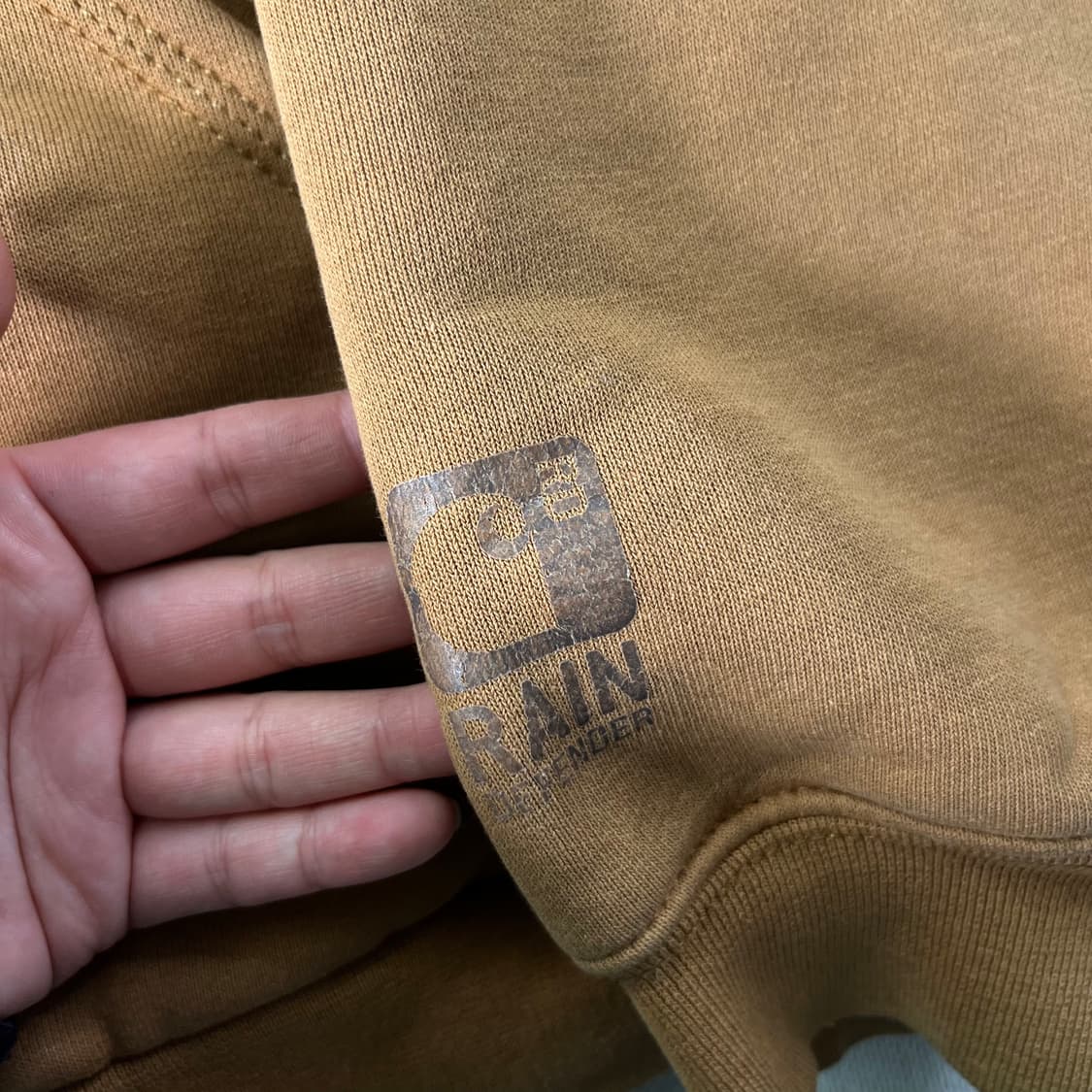 105 칼하트 베이지 써멀 후드집업 상품이미지4