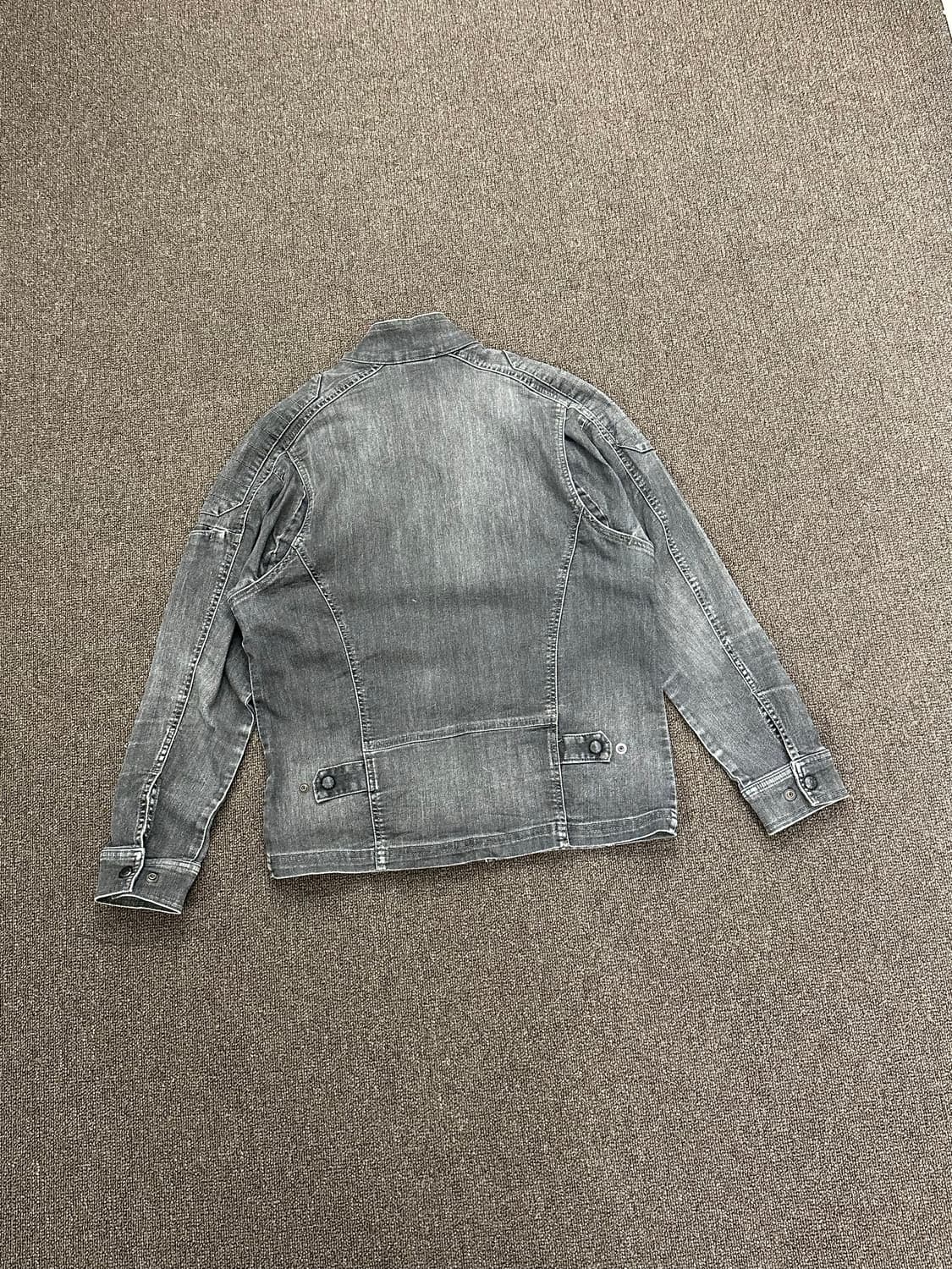 OS)디키즈 빈티지 흑청 데님 바이커 자켓 상품이미지5