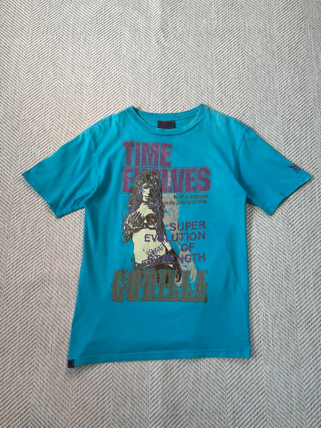 GORILLA 052 타임이볼브 빈티지 반팔티셔츠 J03386 상품이미지1