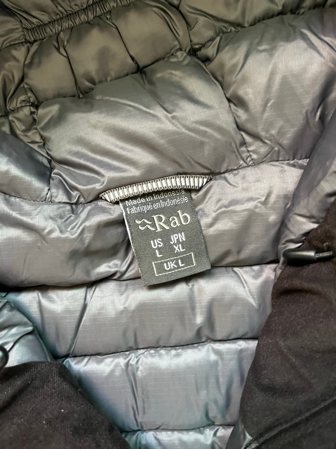 랩 마이크로라이트 알파인 자켓 블랙 L (새상품) 상품이미지3