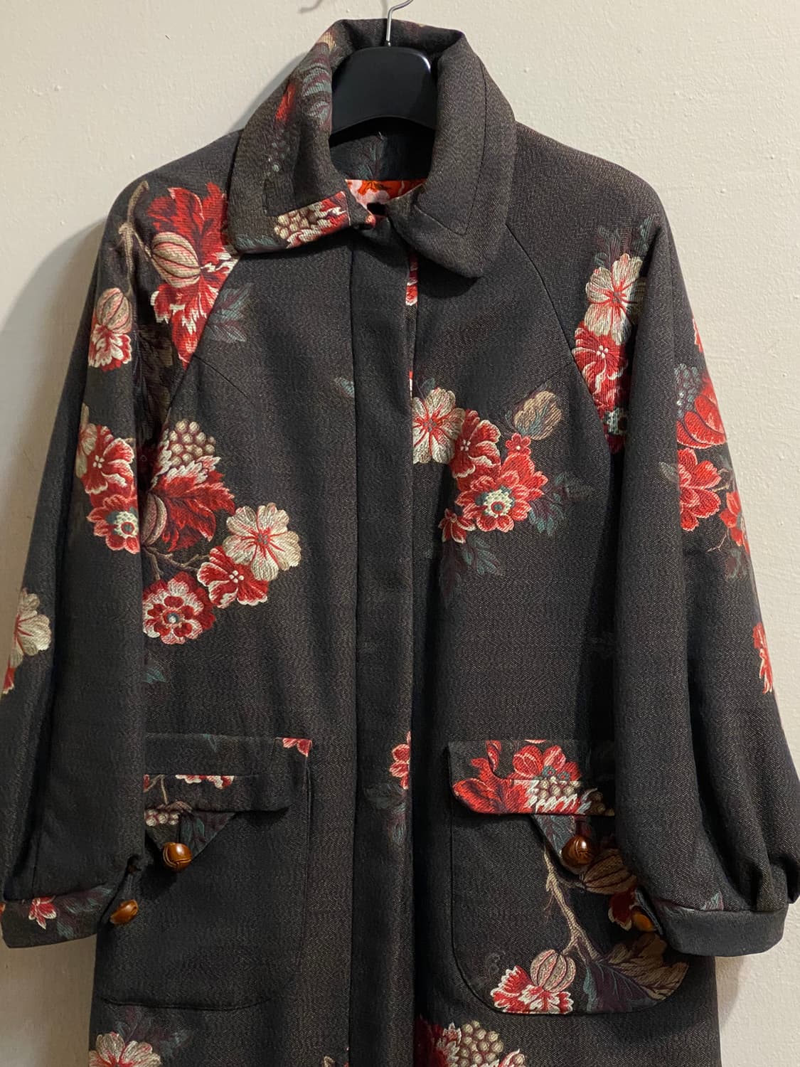 겐조 플라워 패턴 싱글 코트 상품이미지2