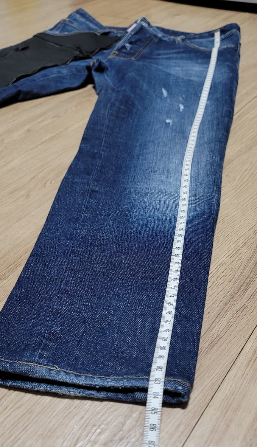 디스퀘어드2 루키 가죽 쿨가이핏 데님 청바지. EU 46 상품이미지7