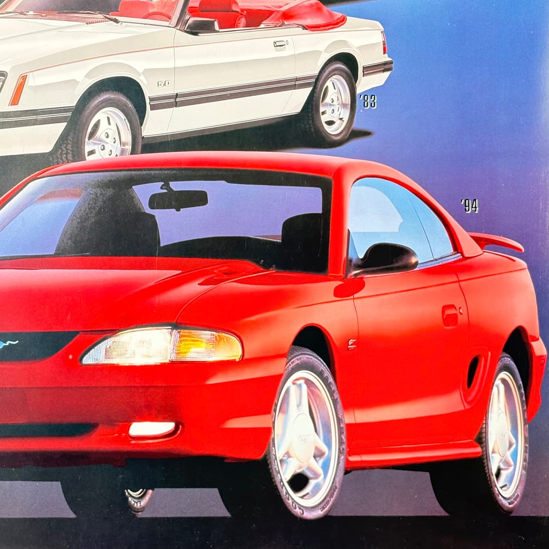 포드 머스탱 30주년 빈티지 포스터 (액자포함) 상품이미지5