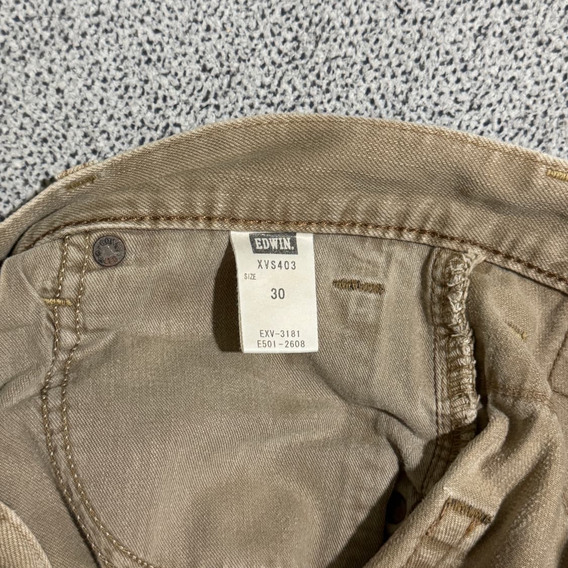 에드윈 웨스턴 디테일 데님 베이지 30 상품이미지7