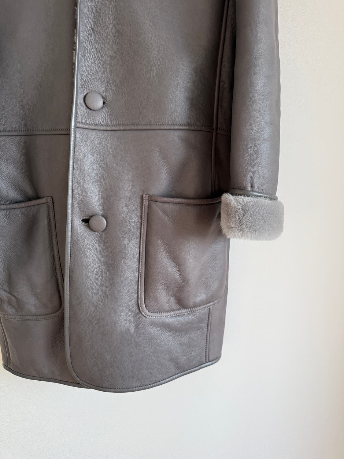 SIHWA 리얼 램스킨&퍼 무스탕 코트 상품이미지4