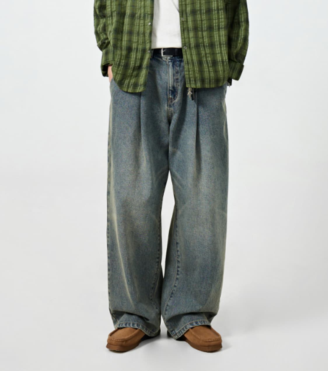 디미트리블랙 원턱 와이드 데님 30인치  상품이미지2