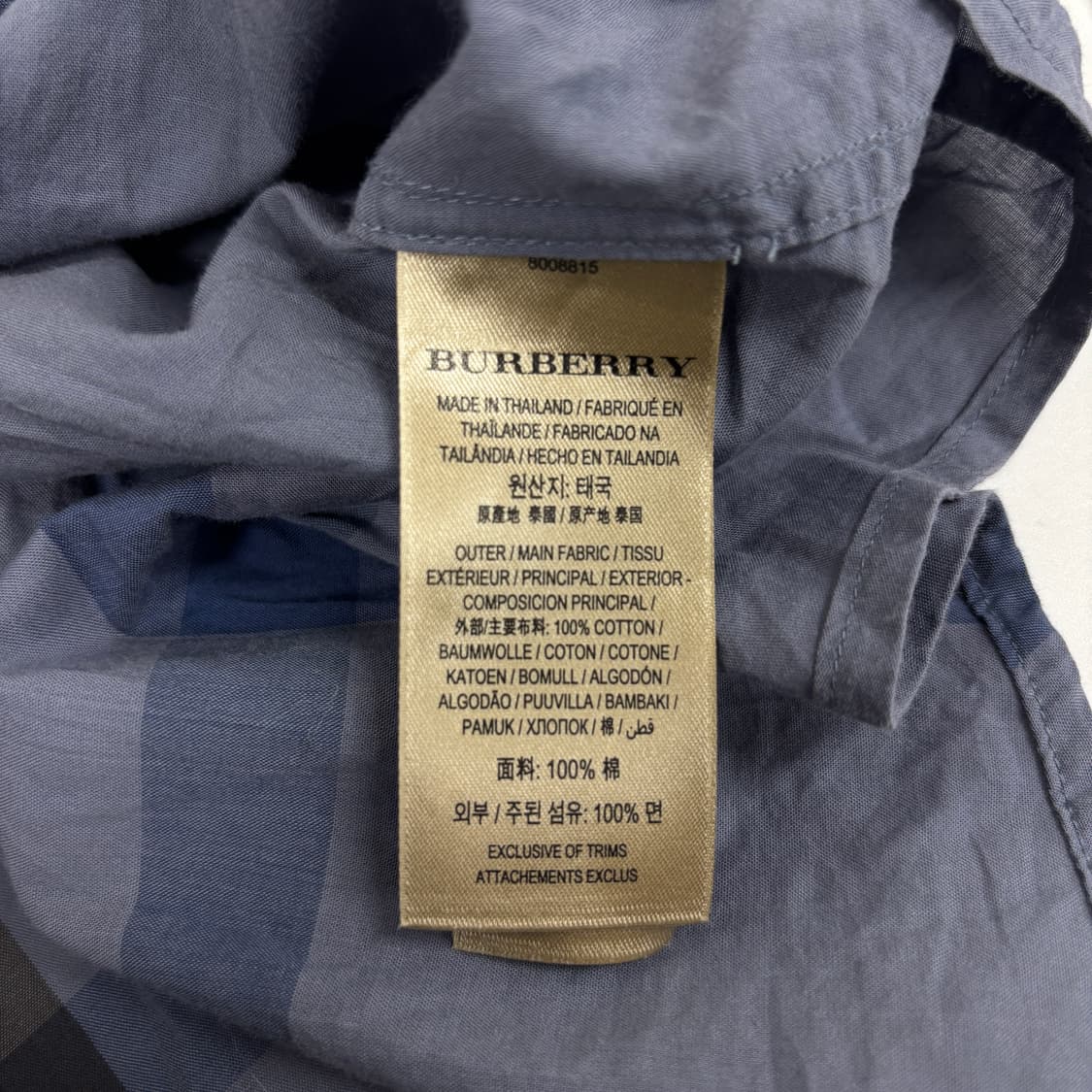 버버리 체크 셔츠  상품이미지7