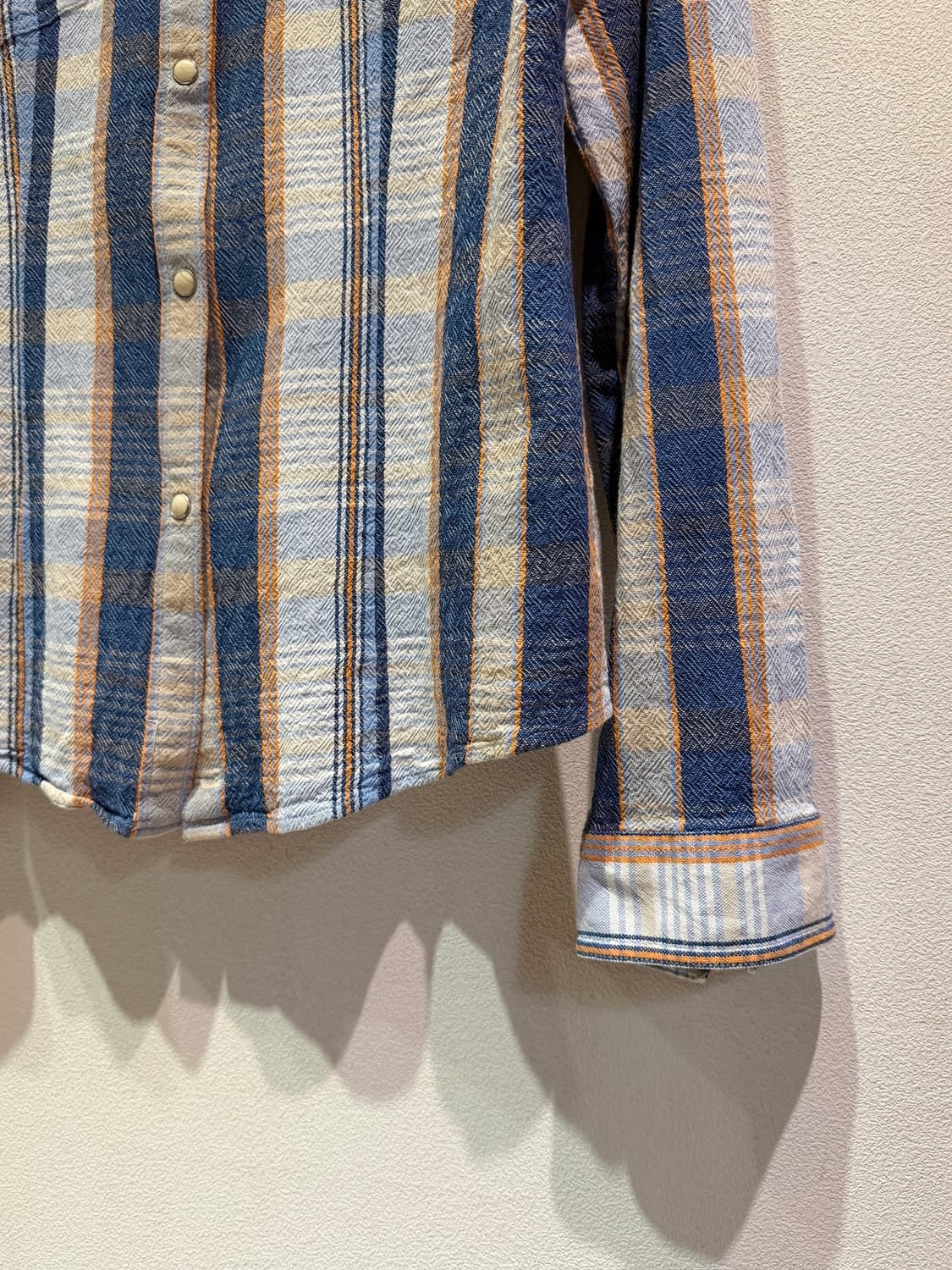 a:r Blue Check Pattern Western Shirt 상품이미지4