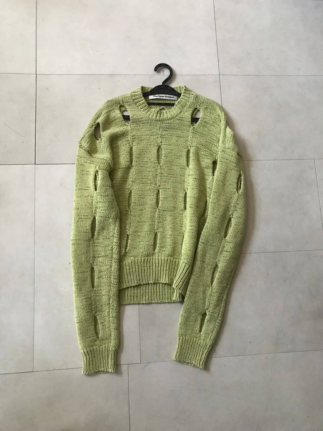 더오픈프로덕트 말차 그런지 니트 상품이미지7