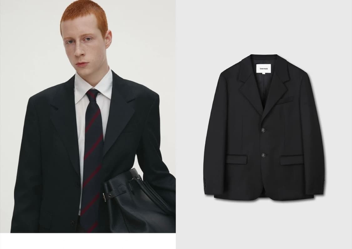 토니웩 남성 블랙 셋업정장 상품이미지1