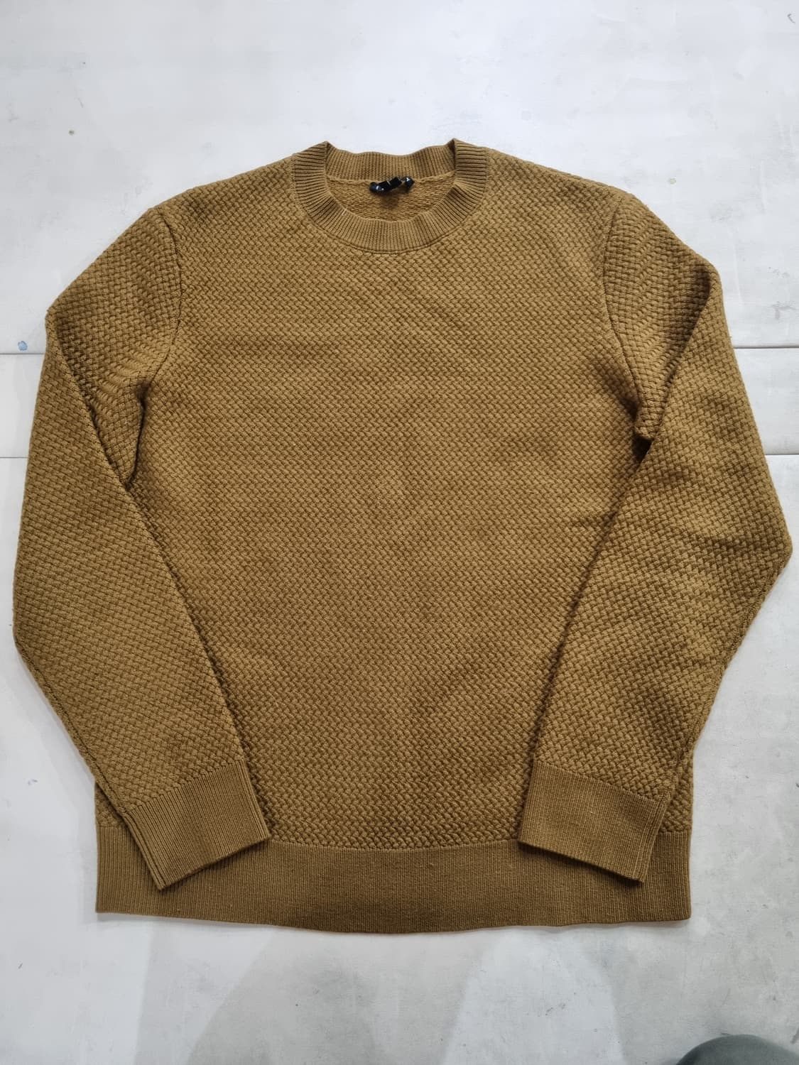 띠어리 베트람 머스타드 와플 니트 S 상품이미지3