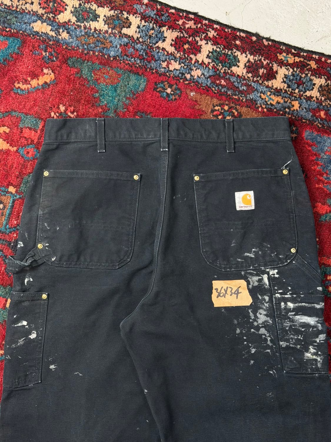 OG USA Made 칼하트 더블니 블랙 칼하트 B01 썩블니 상품이미지6