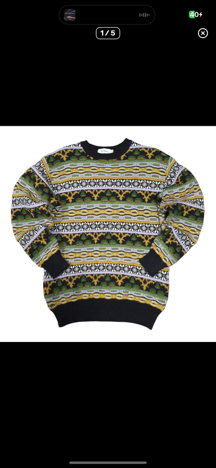  (바배) 프로바리아 울 패턴 니트 상품이미지1