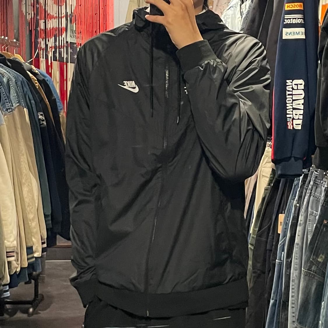 [IM] nike 나이키 블랙 바람막이(후드O) 상품이미지5