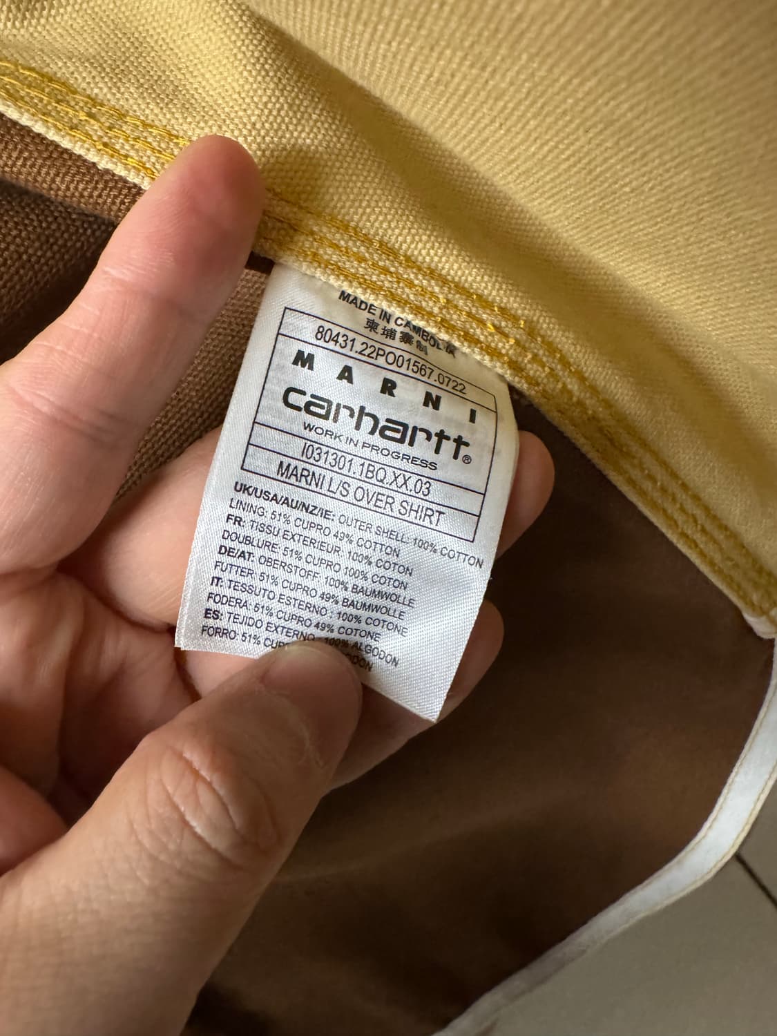 칼하트 X 마르니 워크셋업 상품이미지4