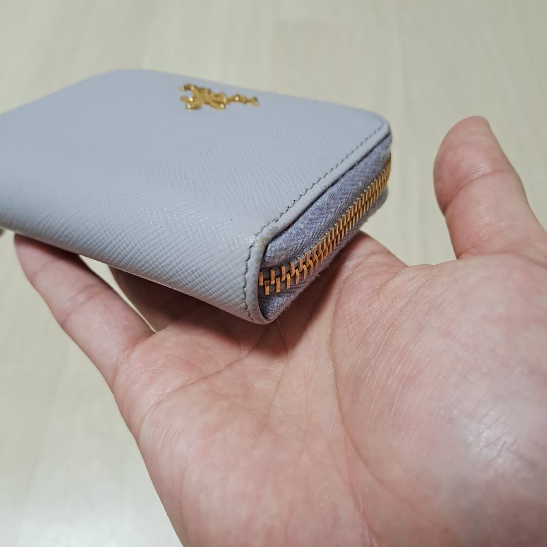 [100%/정품] 프라다 사피아노 레더 코인 퍼스 라벤더, 프라다지갑 상품이미지5