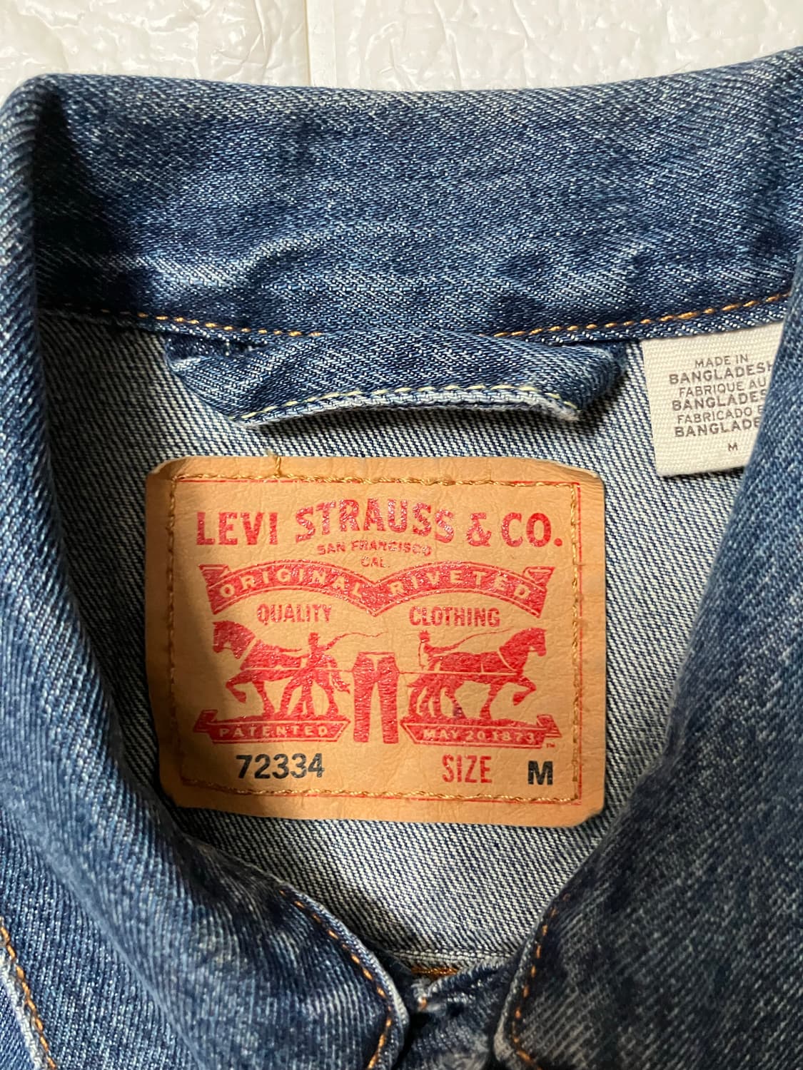 리바이스 트러거 데님 자켓 청자켓 M 상품이미지7