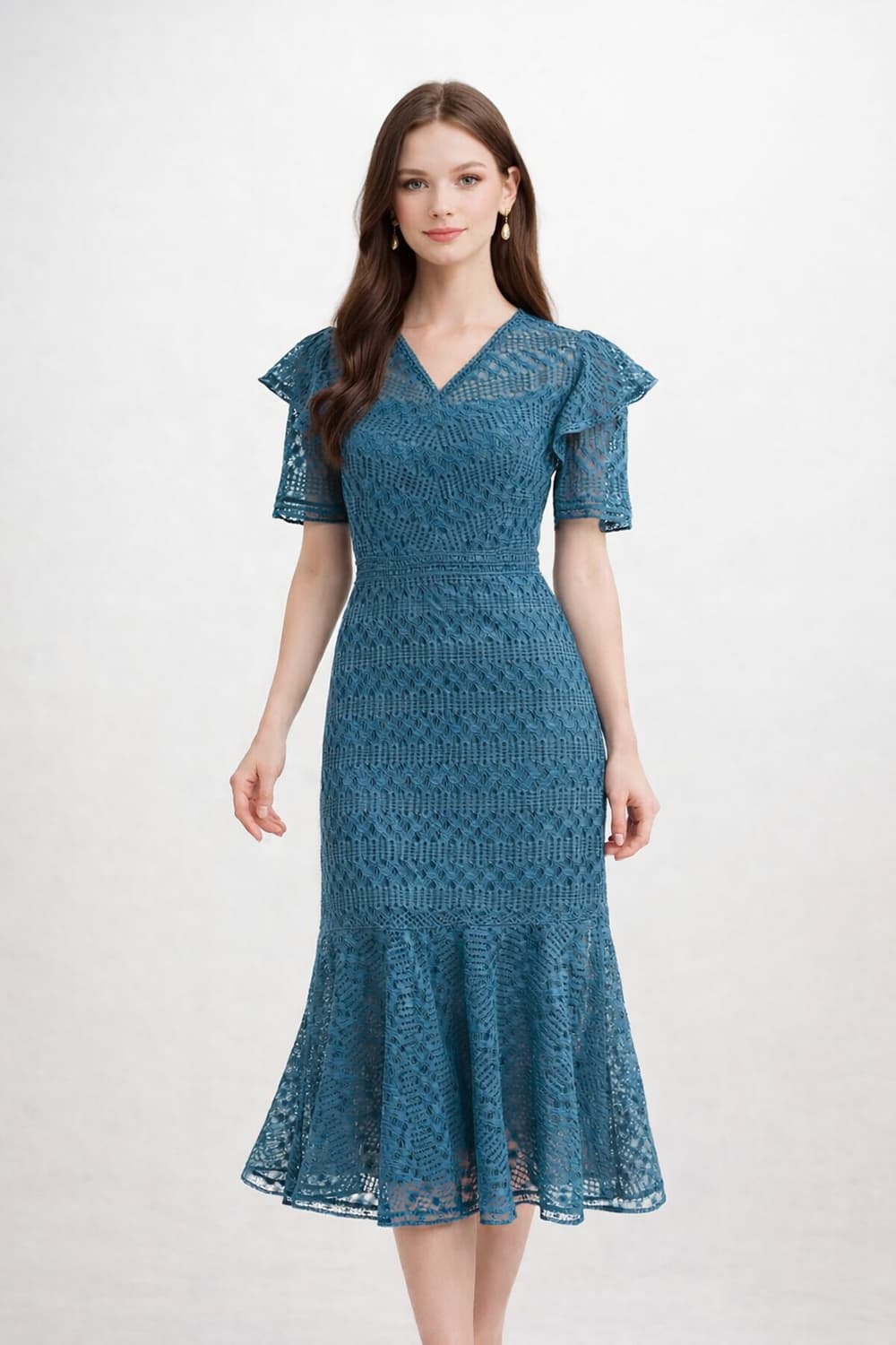 (USA) 레니본 레이스 원피스 55사이즈 상품이미지1