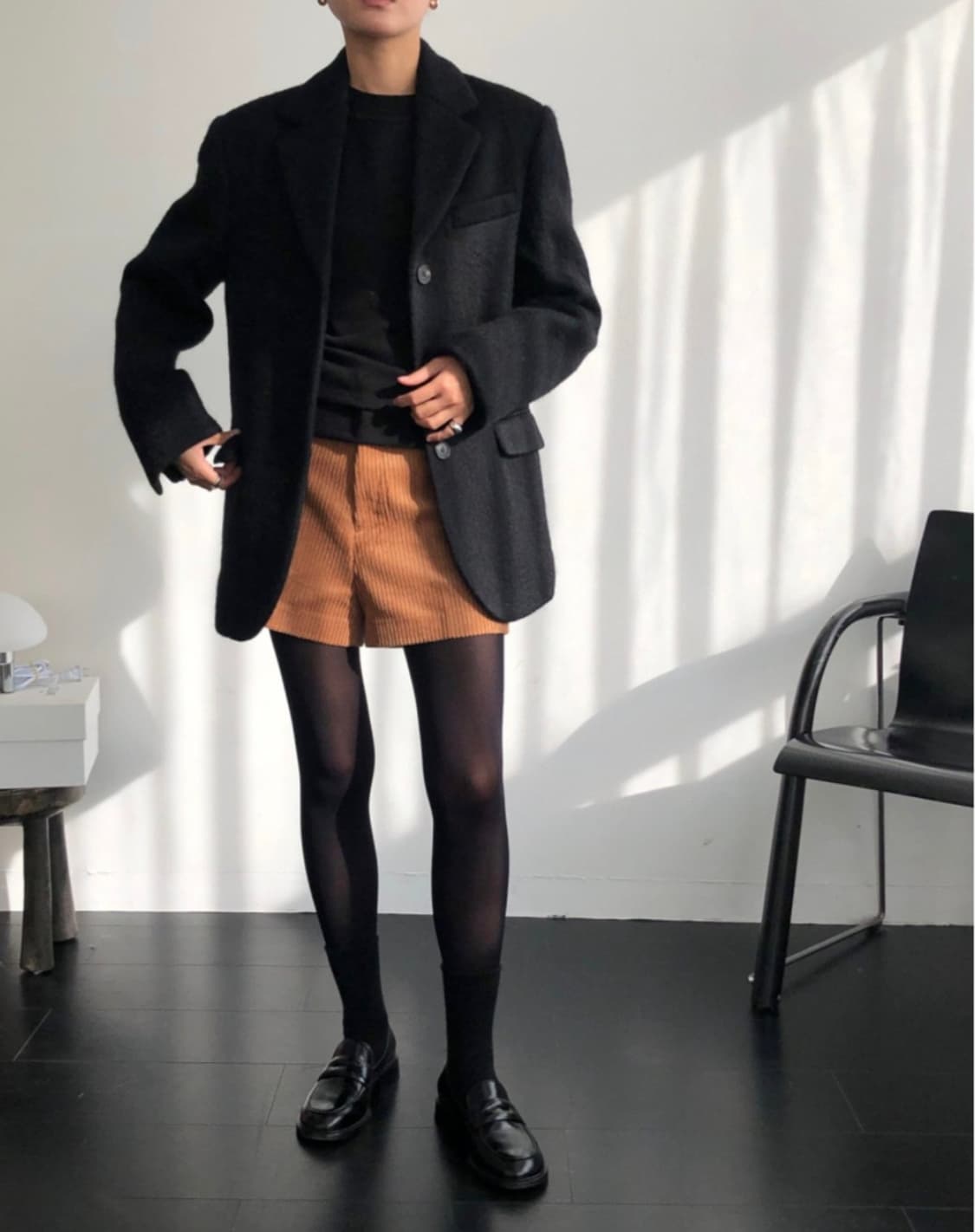 새상품)언더스탠딩 울 모헤어 헤어리 자켓.부클자켓. 상품이미지2