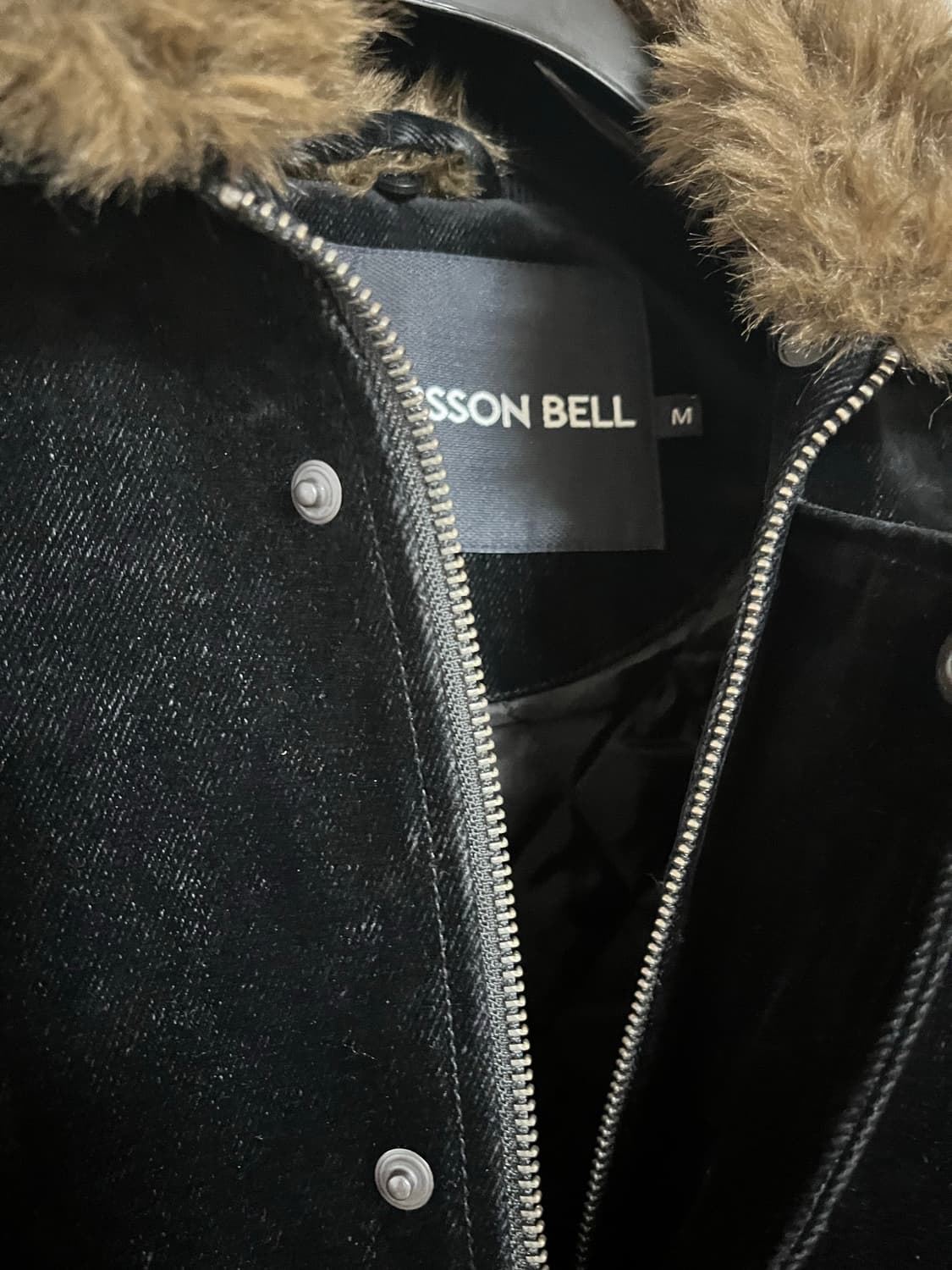 앤더슨벨 미쿠스 벨벳 봄버 재킷 블랙 M 팝니다 상품이미지2