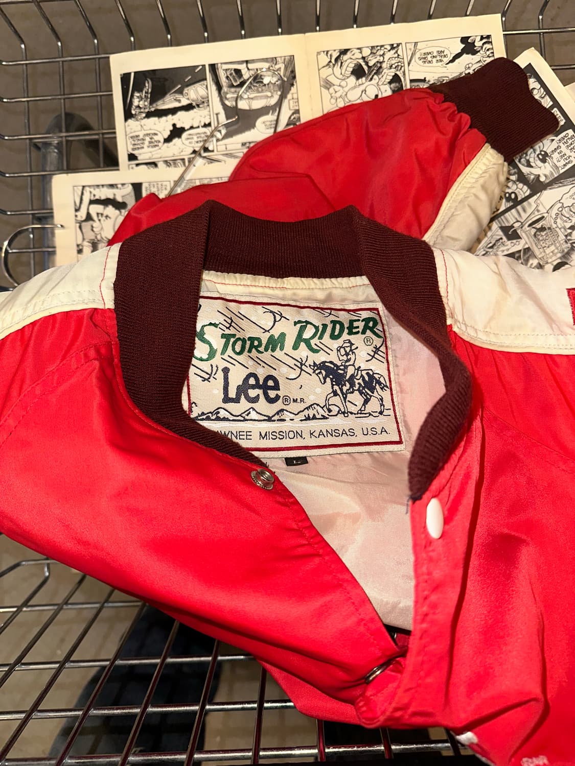 90’s Lee Storm Rider USA bomber jacket 상품이미지9