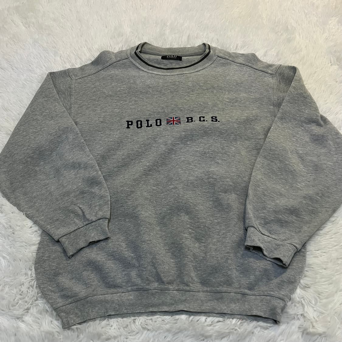 빈티지 폴로 BCS 그레이 맨투맨 806 y2k 스트릿 갸루 펑키 일본빈 상품이미지2