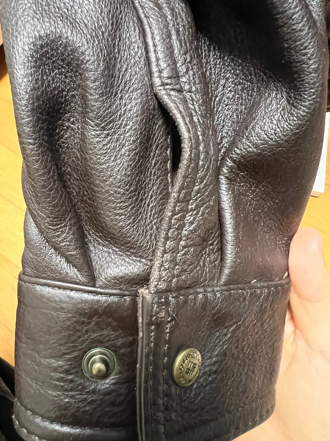 Coulmbia Leather bomber jacket XL 상품이미지9