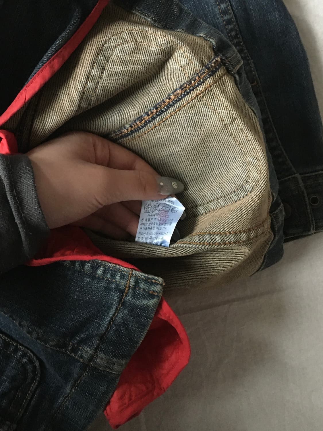 리 투포켓 데님자켓 상품이미지6