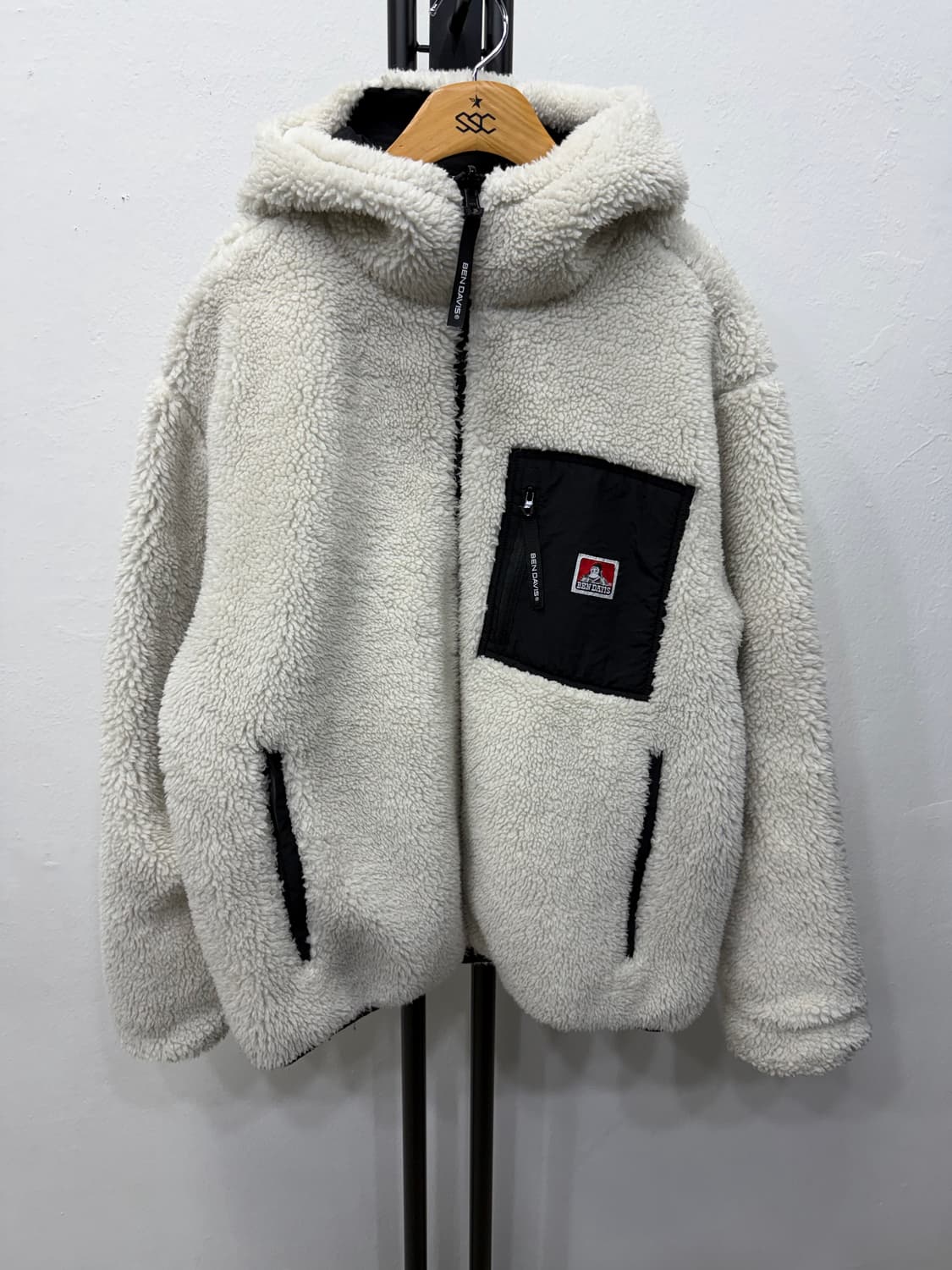 정품) 벤데이비스 리버시블 양털 후리스 자켓 M 상품이미지1