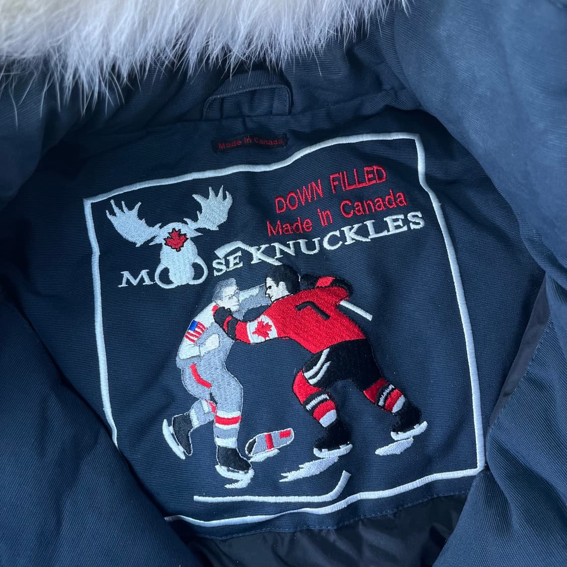 95 무스너클 스틸링 화이트 폭스 파카 상품이미지2