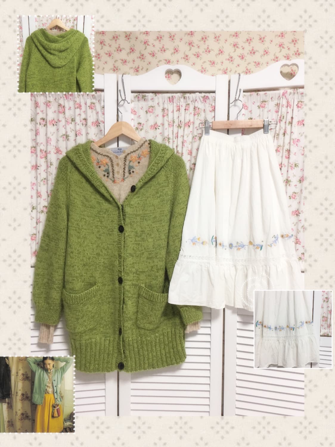 빈티지 모리걸 잔꽃 스커트 상품이미지1