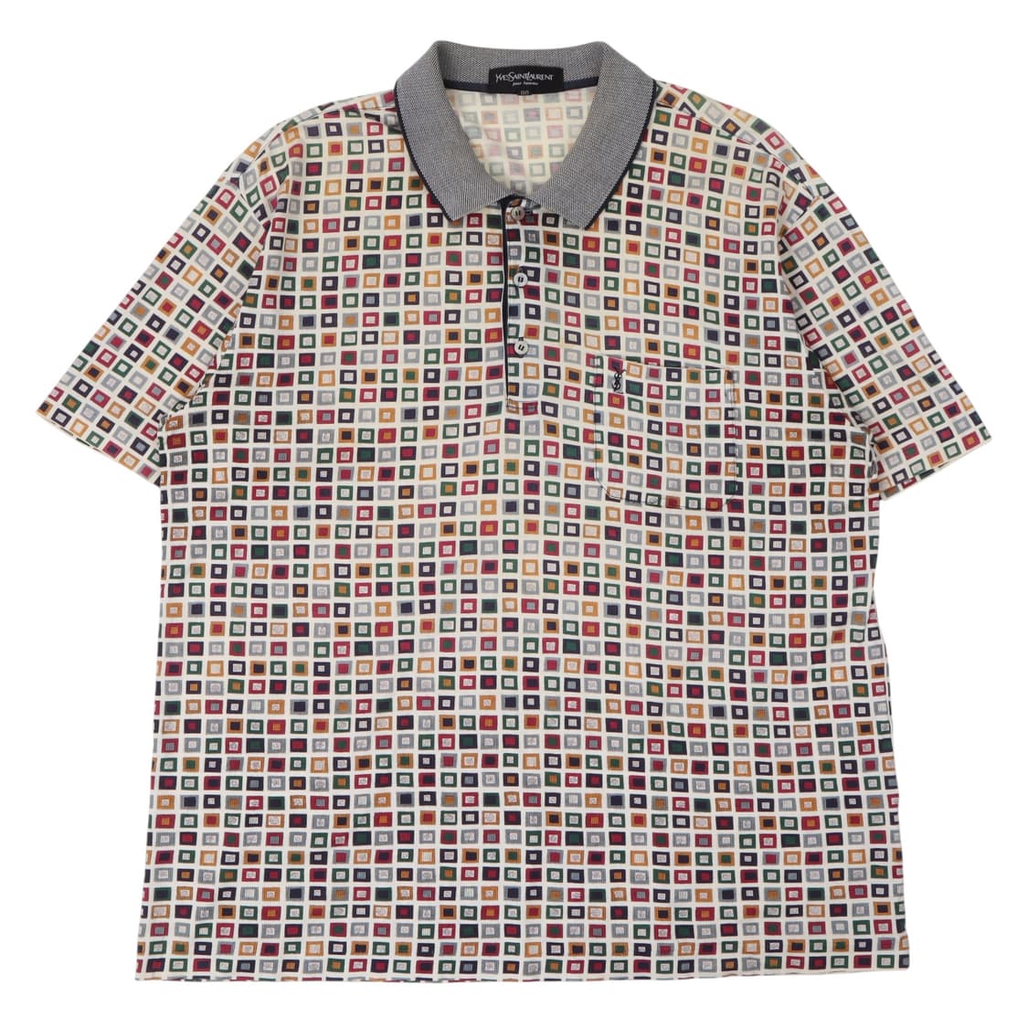 입생로랑 뿌르 옴므 스퀘어 패턴 pk 티셔츠 상품이미지1