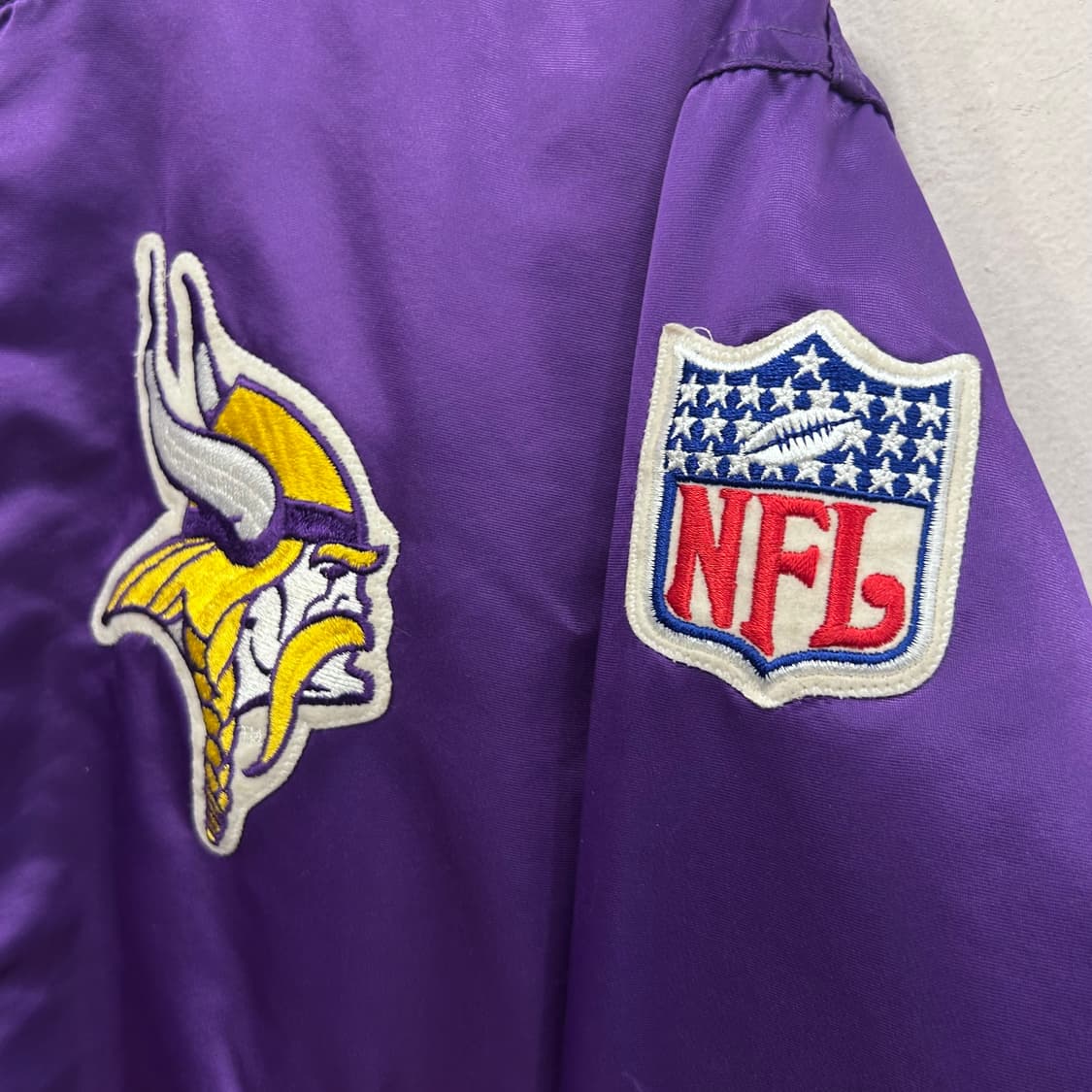 스타터 올드스쿨 NFL 미네소타 바이킹스 바시티자켓 상품이미지3