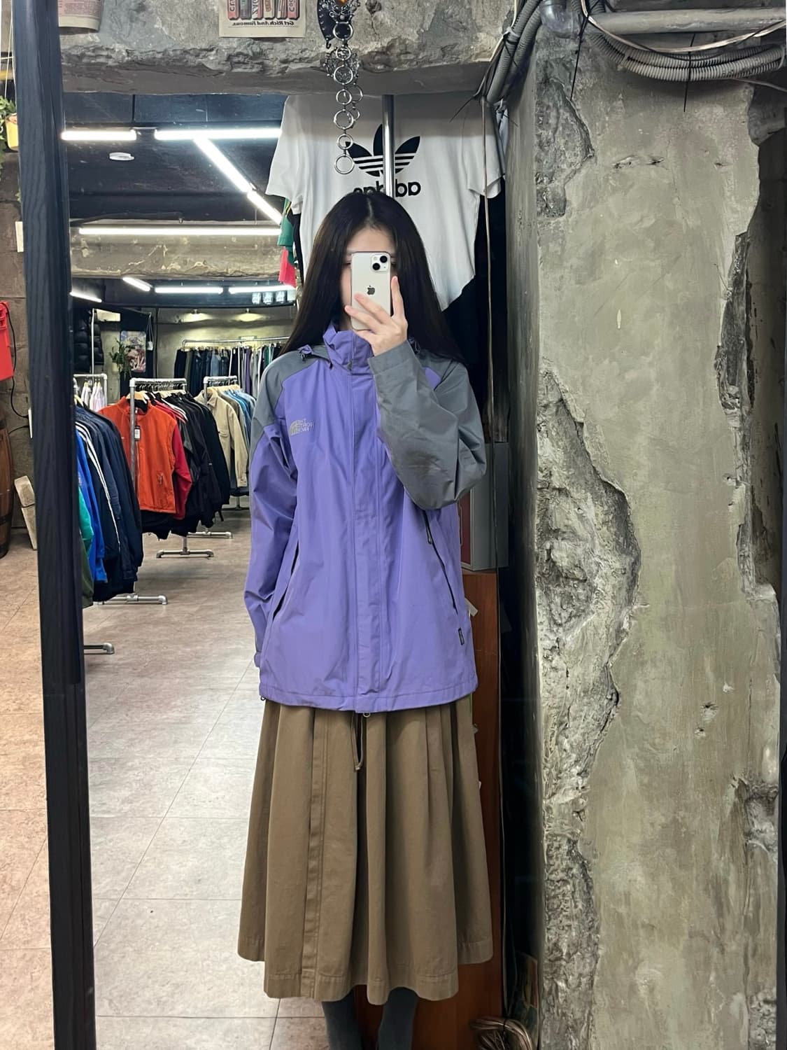 노스페이스 후드 고어텍스 바람막이 라이트퍼플 90 #csz2870 상품이미지2