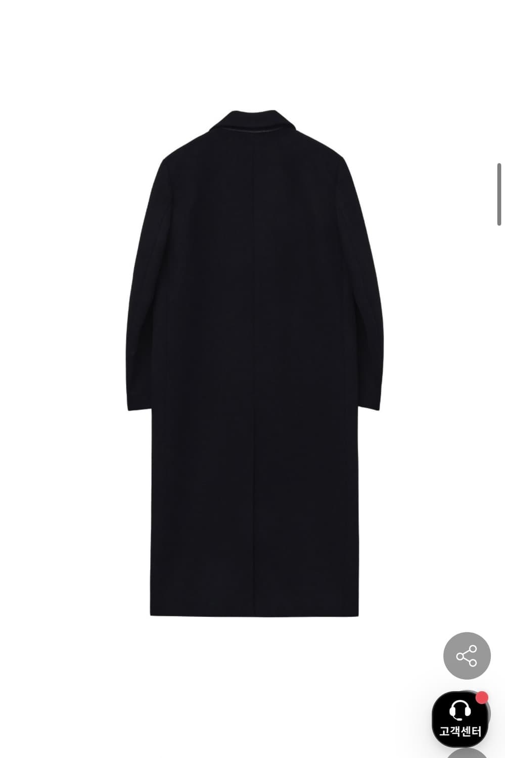 노이어 X KKST 캐시미어 오버핏 더블 코트 [블랙]/50 상품이미지2