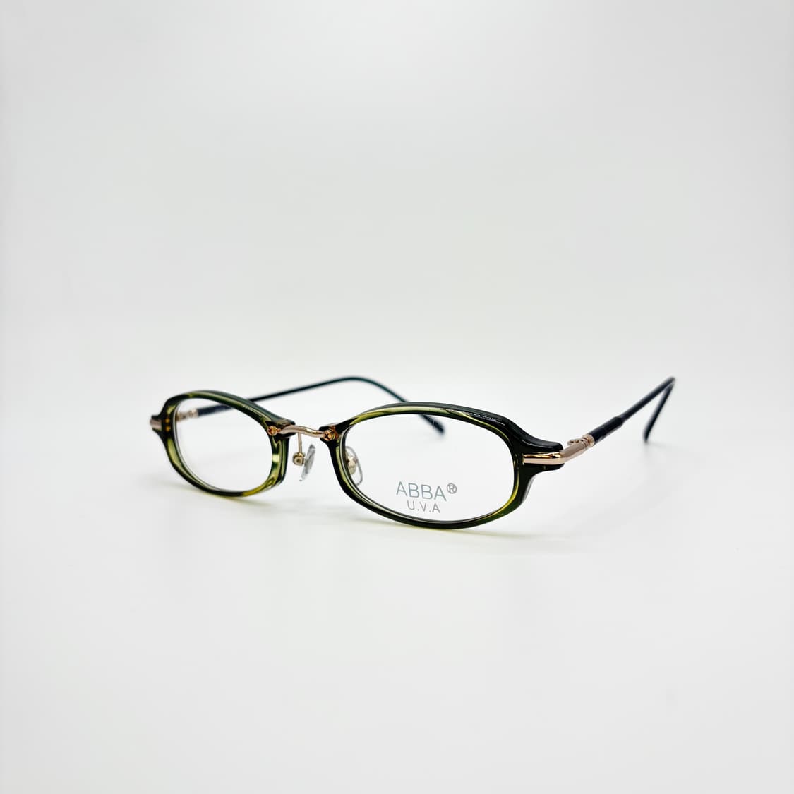 ABBA 그린 오벌형 빈티지 뿔테 상품이미지1