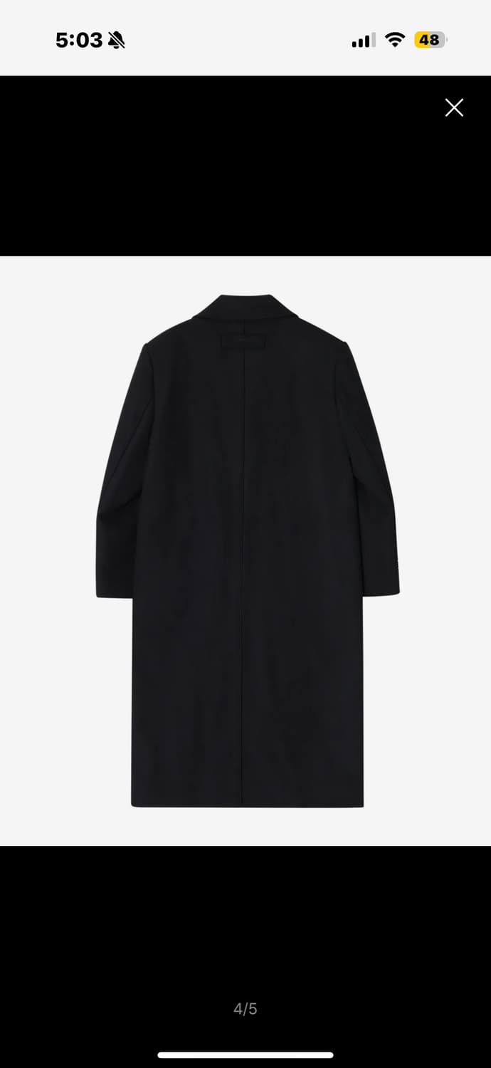 새상품) 크랭크 울 맥시롱코트 상품이미지4