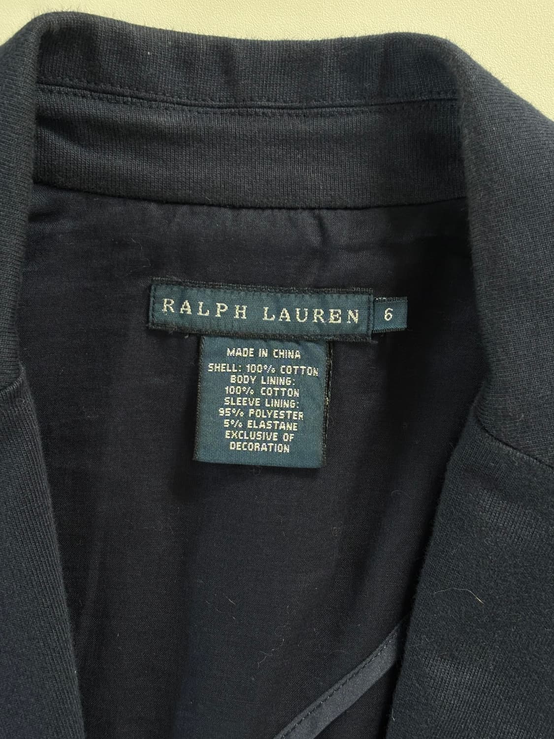 Polo 랄프로렌 네이비 코튼 블레이저  상품이미지4