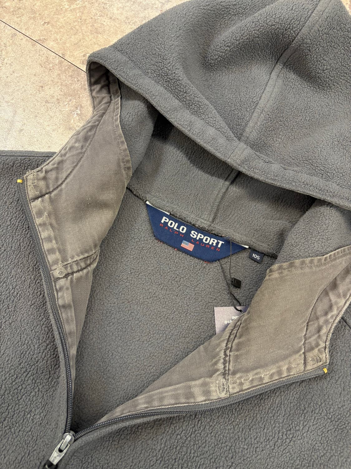 polo sports 그레이 폴리스 후드집업 #csz4185 상품이미지4
