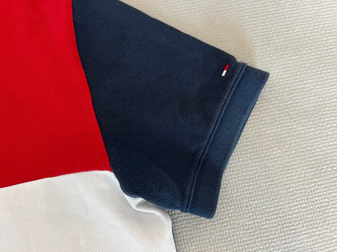 무료배송 - 타미 힐피거 PK 카라 반팔티셔츠(화이트/네이비/레드) L 상품이미지5