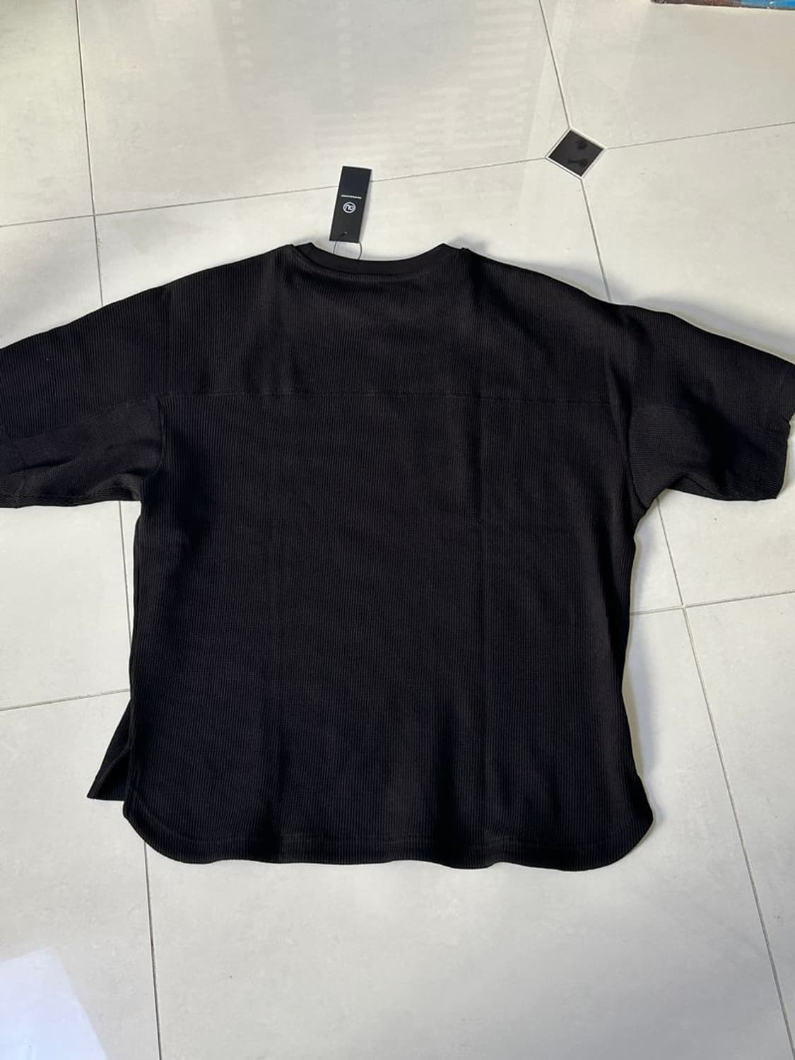 WAFFLE OVERSIZ HALF SLEEVE TEE 오버사이즈 티셔츠 상품이미지4