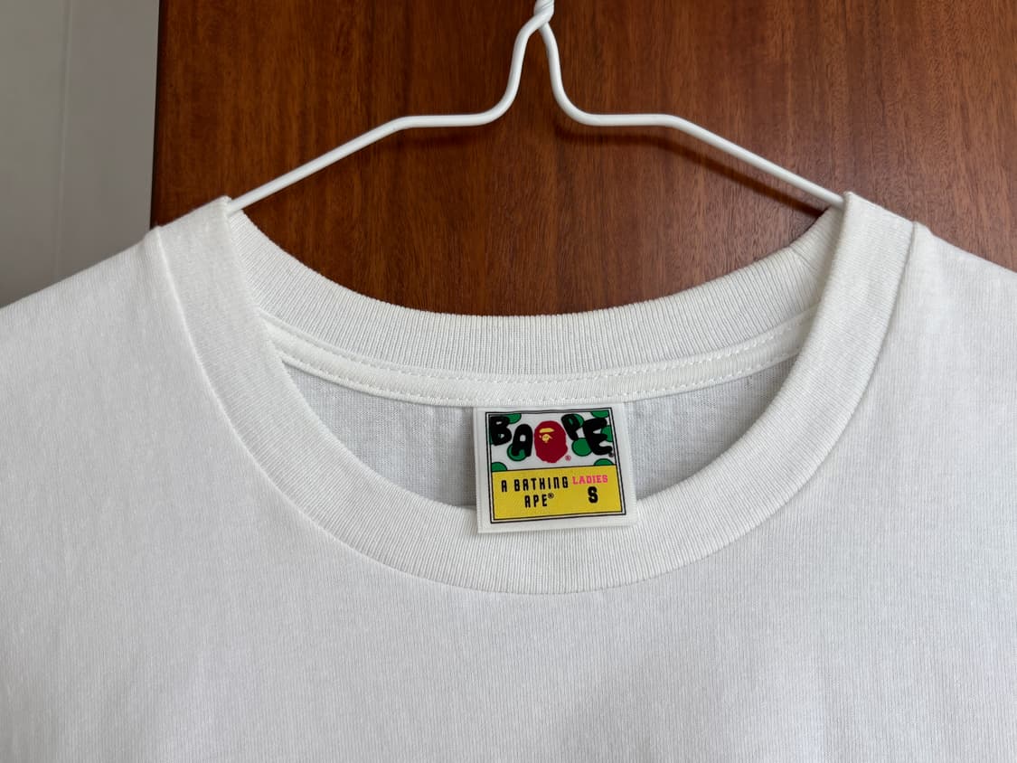 베이프 큐빅 화이트 티셔츠 S 상품이미지4