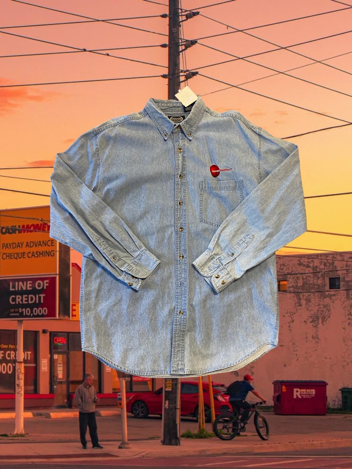 빈티지 데님 셔츠 (Man XL) AA1285 상품이미지1