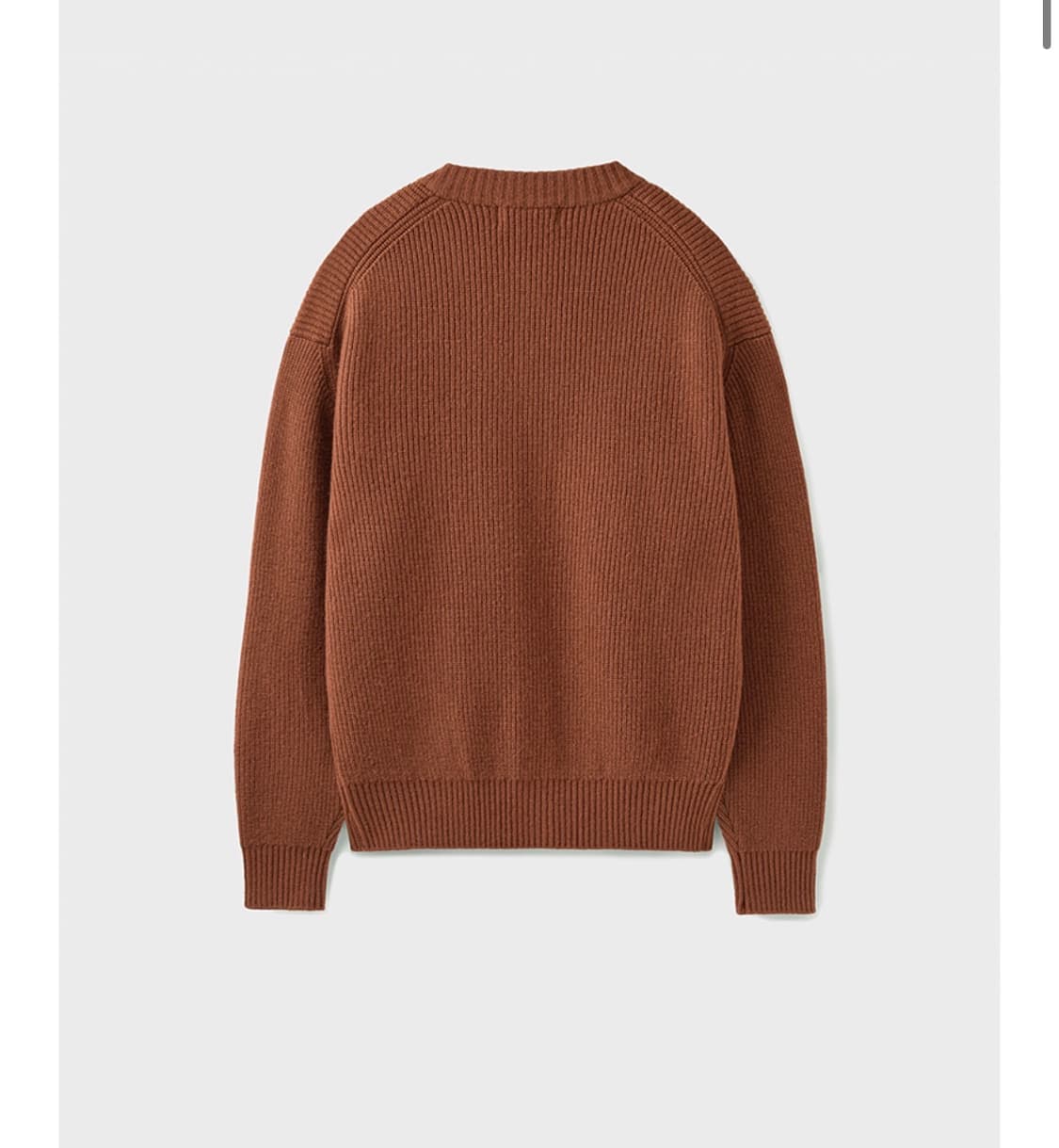 유니온블루 스트럭쳐 크롭 가디건 브릭 XL 상품이미지3